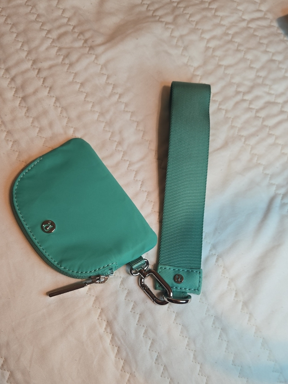 lululemon athletica Teal Wristlet Key Pouch